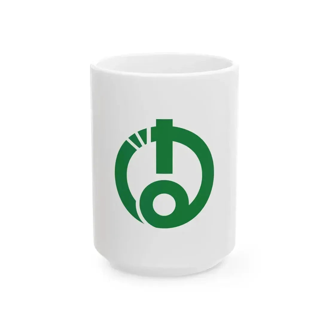 Flag of Aizubange Fukushima Variant (Japan) White Coffee Mug 15oz - Go Mug Yourself