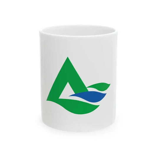 Flag of Aizumisato Fukushima (Japan) White Coffee Mug 11oz - Go Mug Yourself
