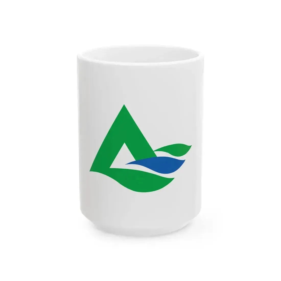 Flag of Aizumisato Fukushima (Japan) White Coffee Mug 15oz - Go Mug Yourself