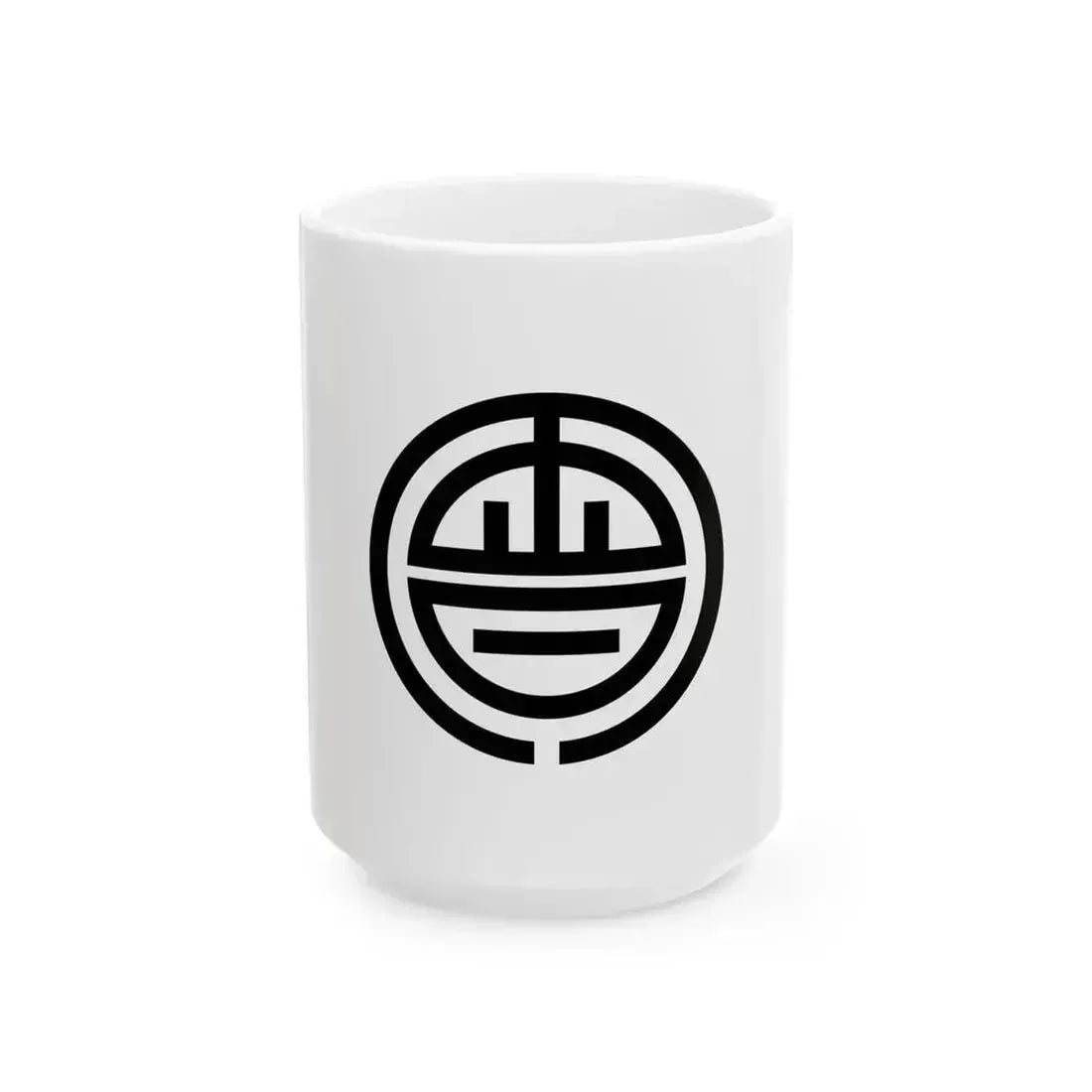 Flag of Aizuwakamatsu Fukushima (Japan) White Coffee Mug 15oz - Go Mug Yourself
