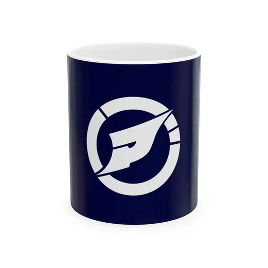 Flag of Ajikata Niigata 1977-2005 (Japan) White Coffee Mug 11oz - Go Mug Yourself