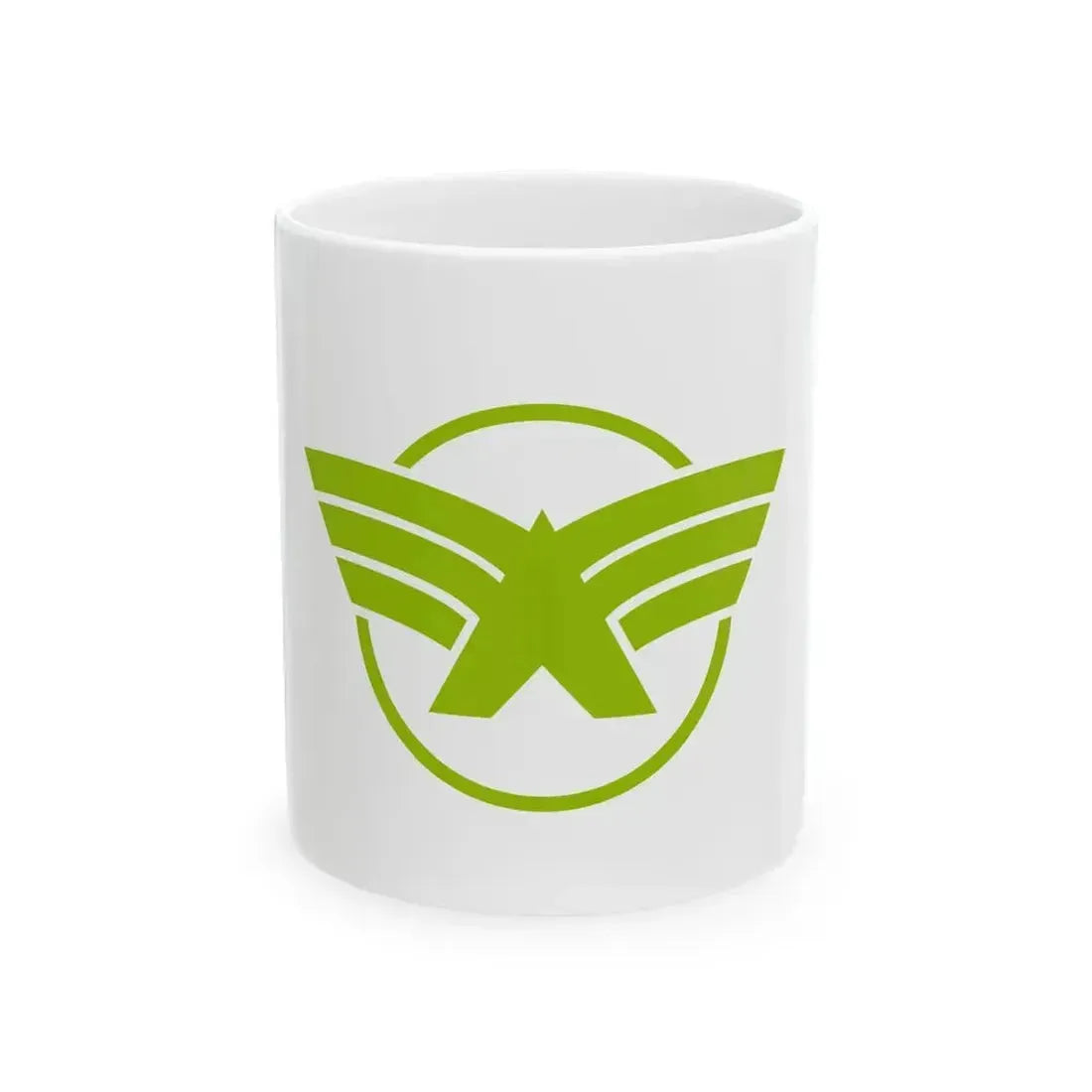 Flag of Aka Fukuoka (Japan) White Coffee Mug 11oz - Go Mug Yourself