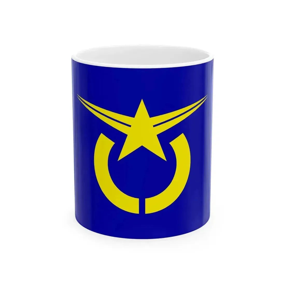 Flag of Akabira Hokkaido (Japan) White Coffee Mug 11oz - Go Mug Yourself