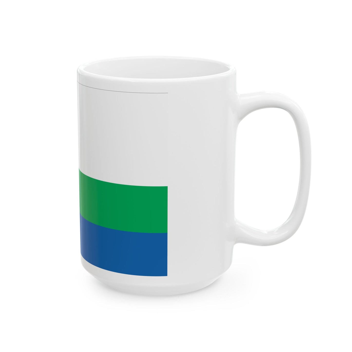 Flag of Akhalkalaki Municipality (Georgia) White Coffee Mug-Go Mug Yourself