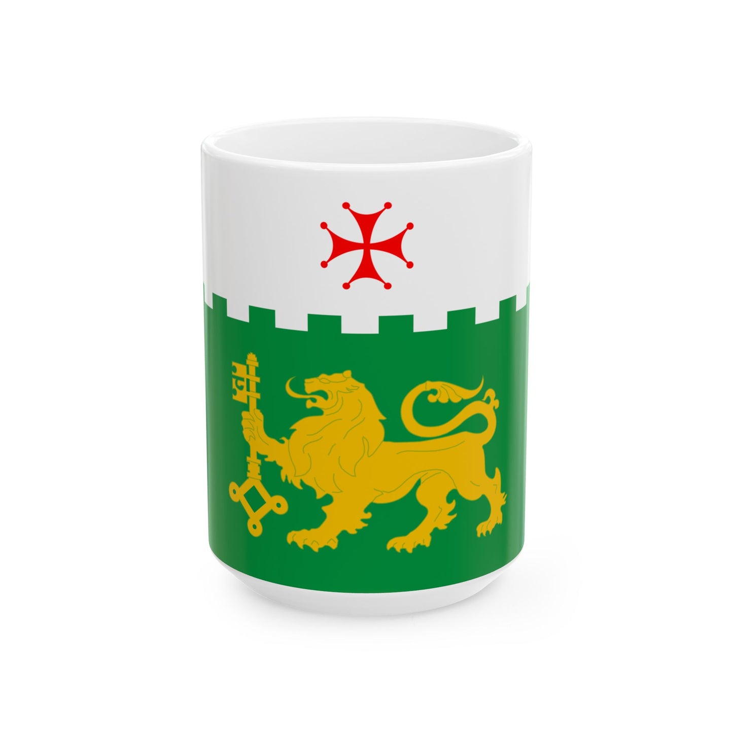 Flag of Akhaltsikhe City (Georgia) White Coffee Mug-15oz-Go Mug Yourself