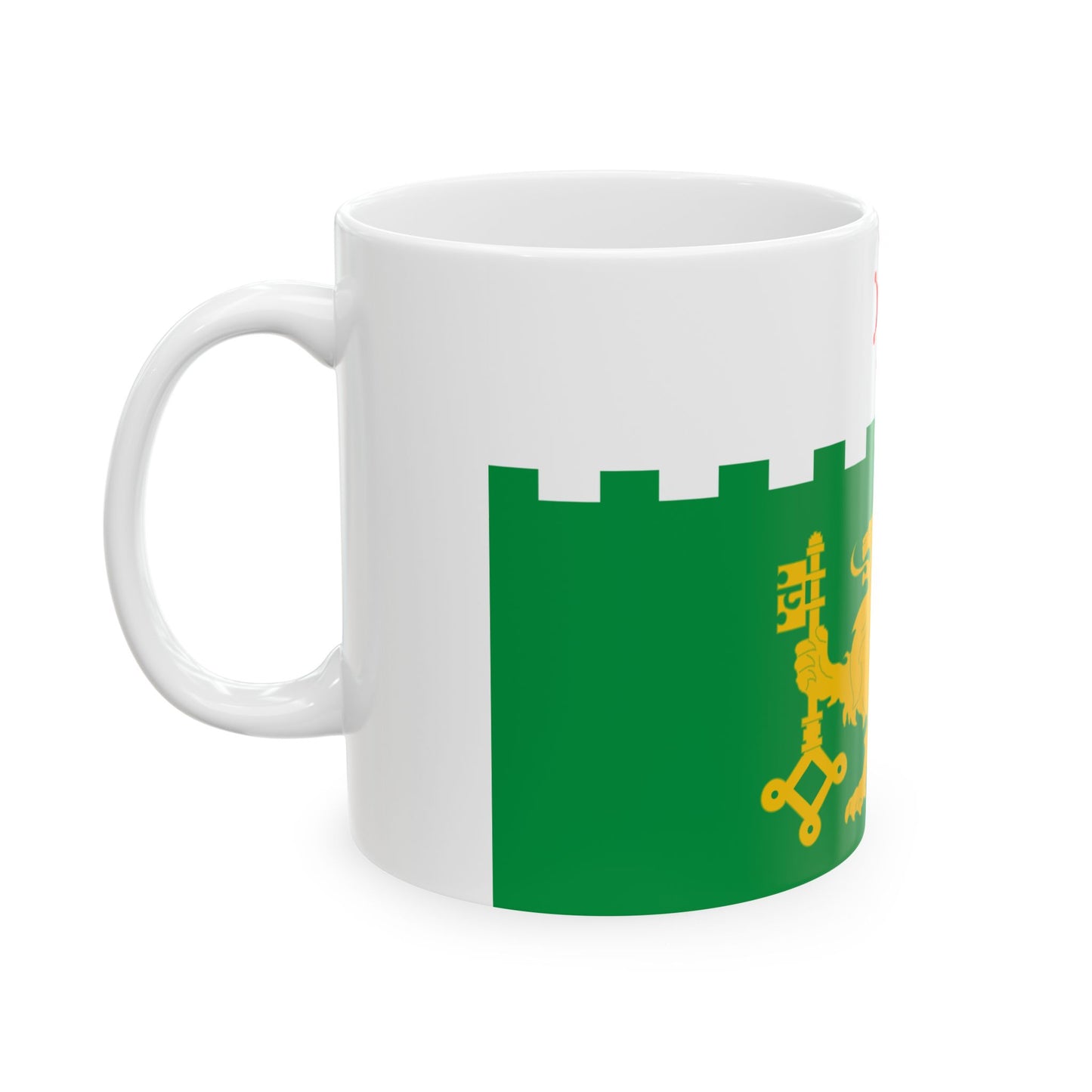 Flag of Akhaltsikhe City (Georgia) White Coffee Mug-Go Mug Yourself