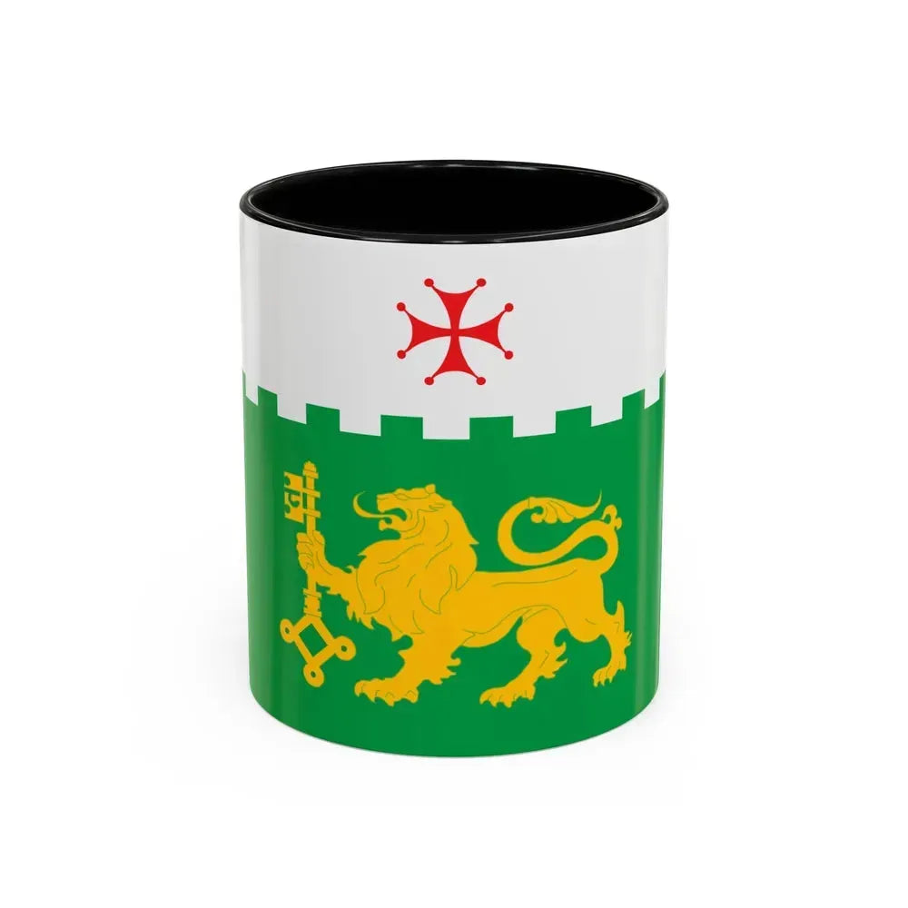 Flag of Akhaltsikhe Georgia - Accent Coffee Mug 11oz Black - Go Mug Yourself