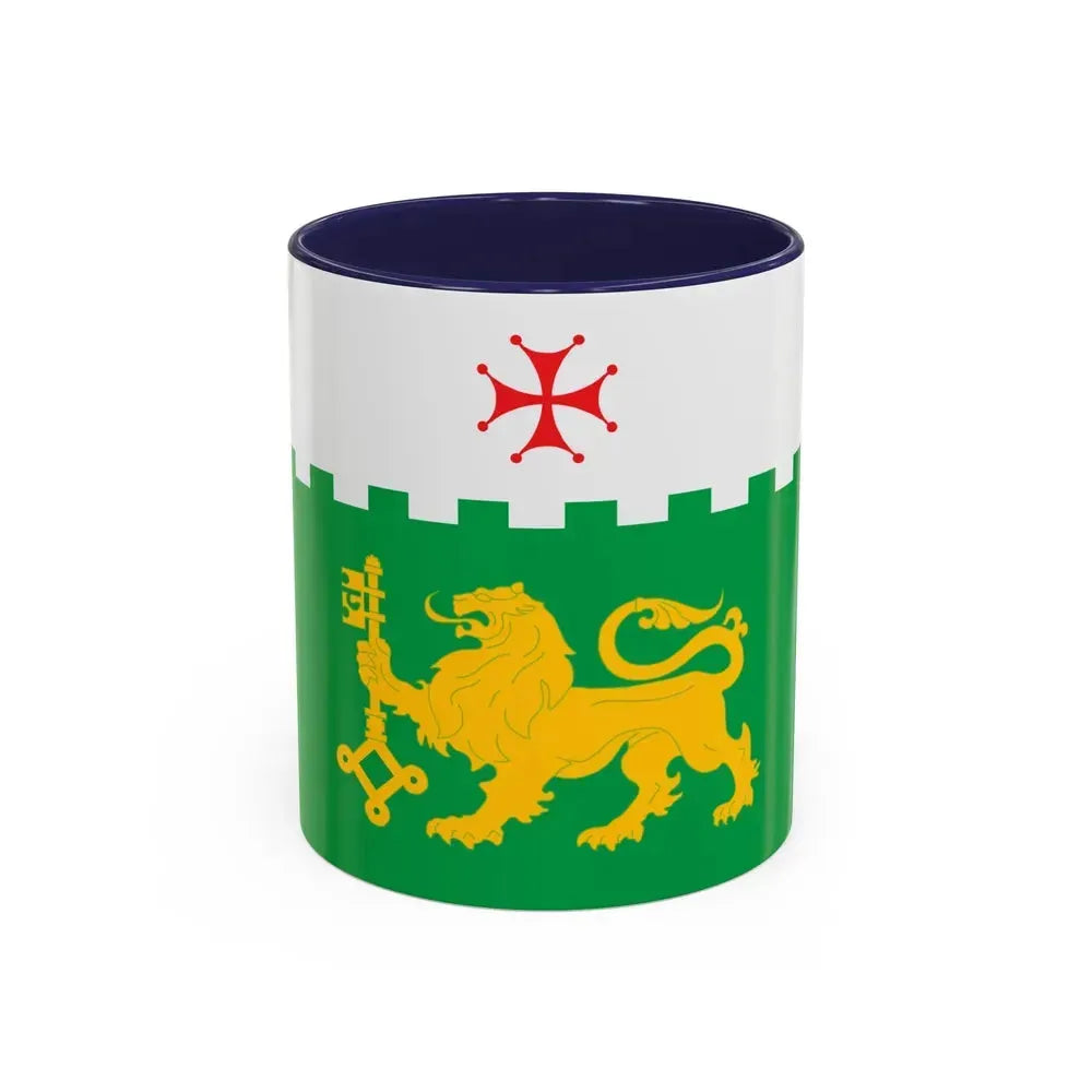 Flag of Akhaltsikhe Georgia - Accent Coffee Mug 11oz Navy - Go Mug Yourself