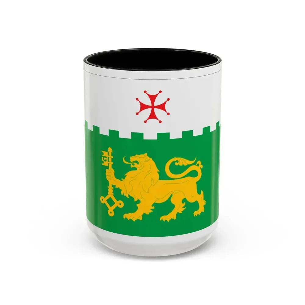 Flag of Akhaltsikhe Georgia - Accent Coffee Mug 15oz Black - Go Mug Yourself