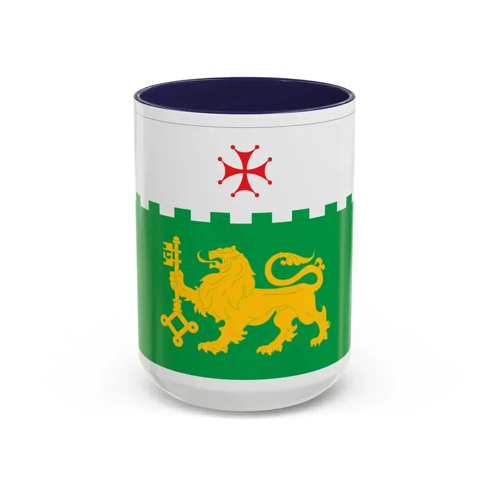 Flag of Akhaltsikhe Georgia - Accent Coffee Mug 15oz Navy - Go Mug Yourself