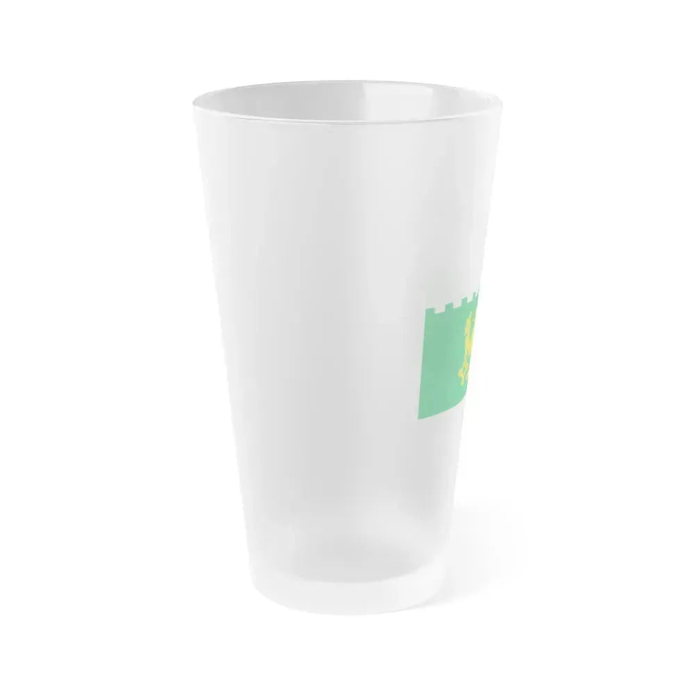 Flag of Akhaltsikhe Georgia - Frosted Pint Glass 16oz - Go Mug Yourself