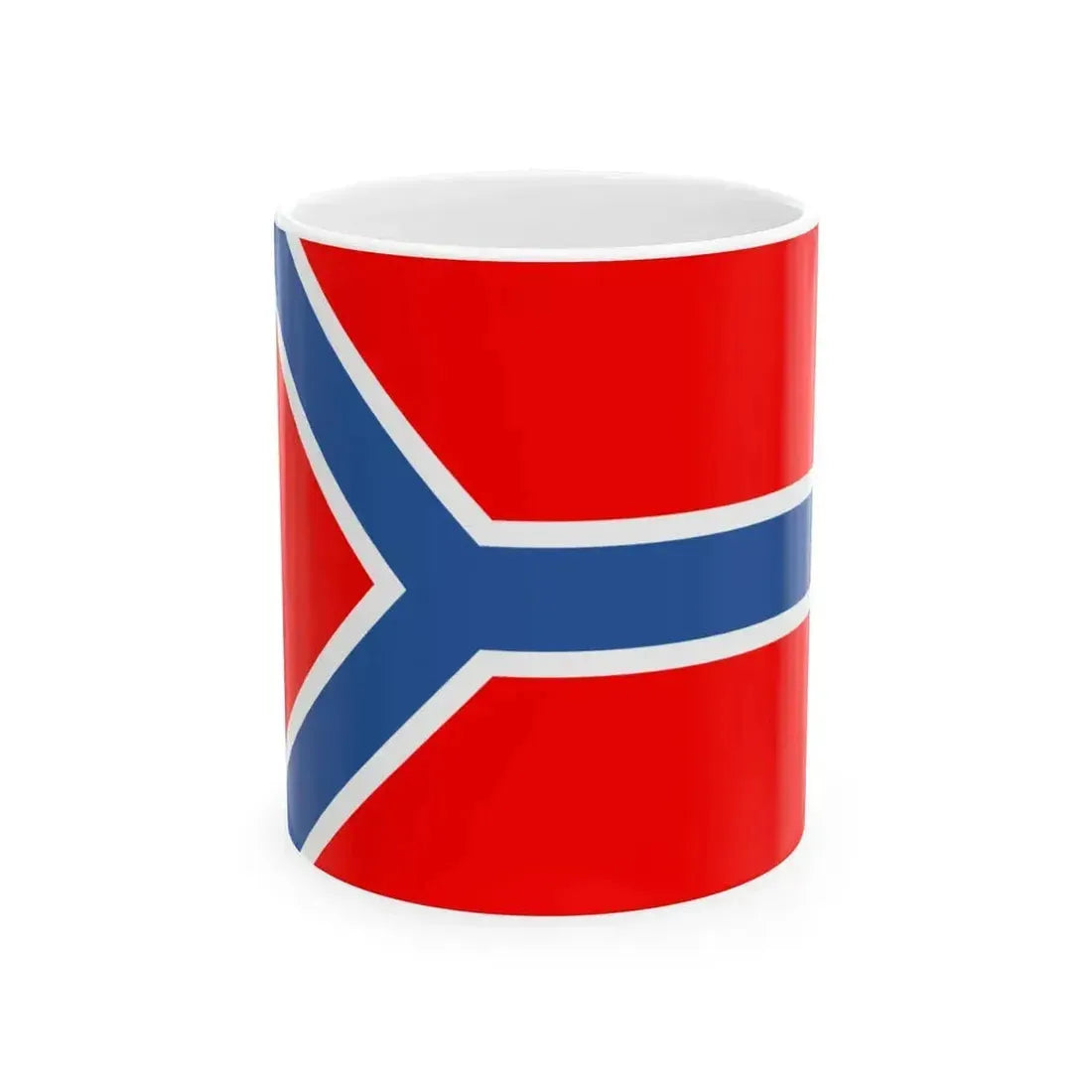 Flag of Akhmeta Municipality (Georgia) White Coffee Mug 11oz - Go Mug Yourself
