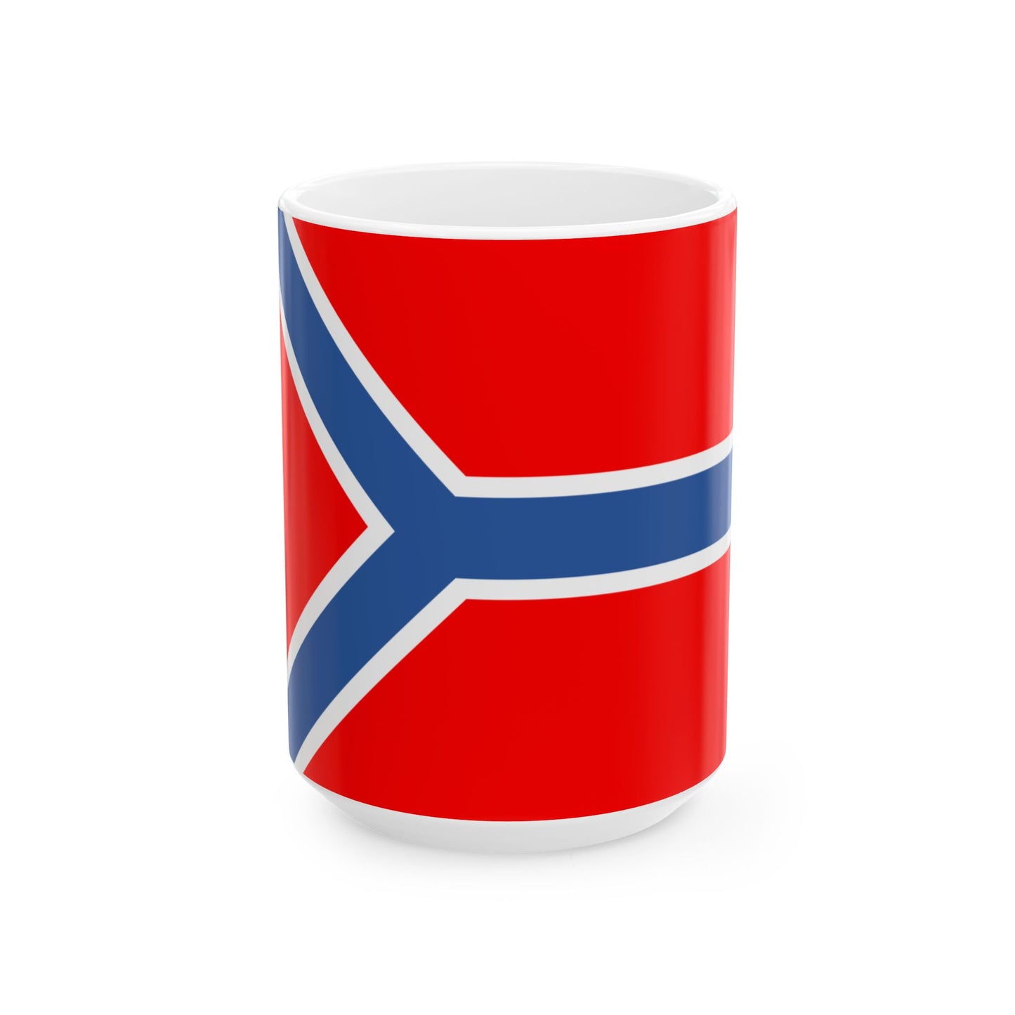 Flag of Akhmeta Municipality (Georgia) White Coffee Mug-15oz-Go Mug Yourself