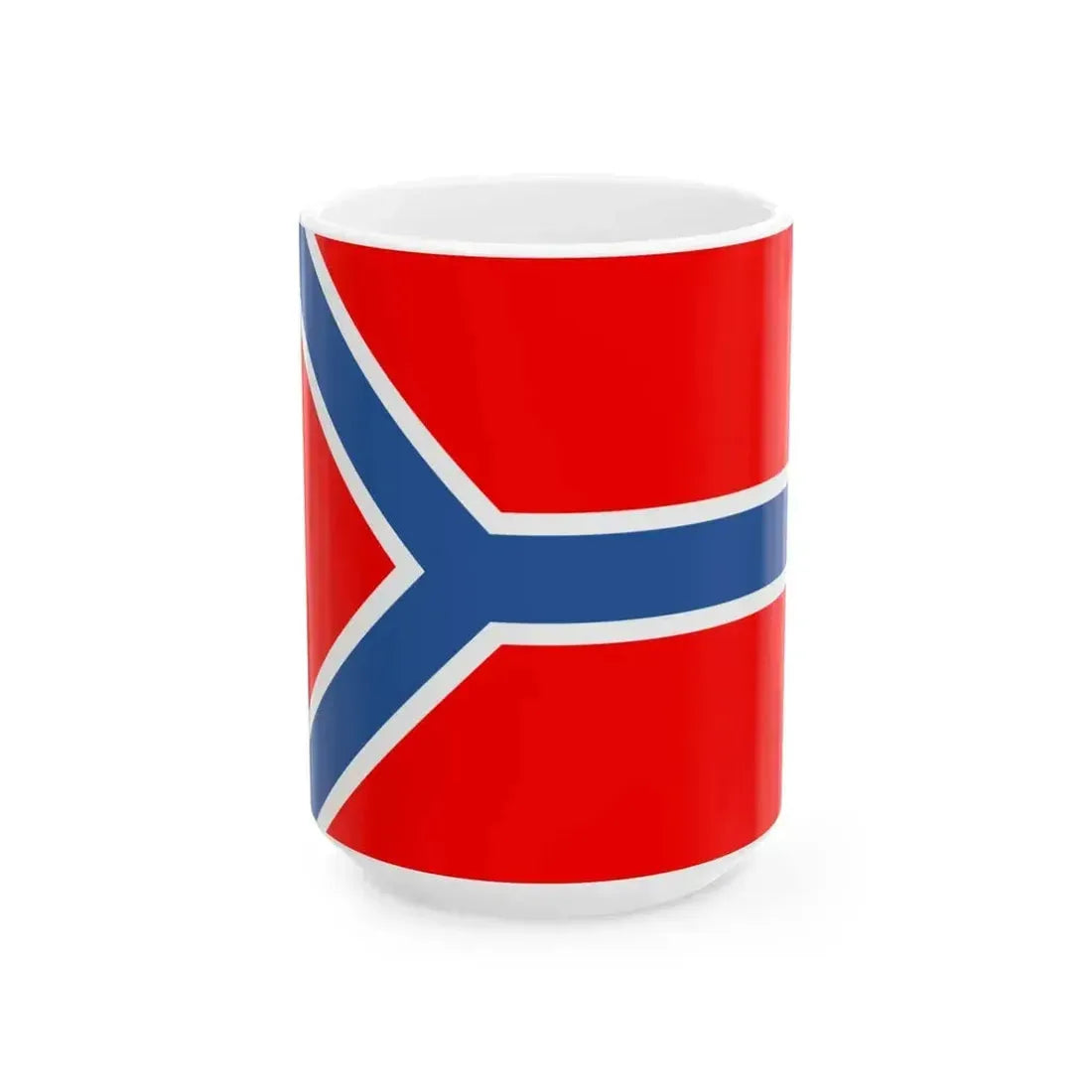 Flag of Akhmeta Municipality (Georgia) White Coffee Mug 15oz - Go Mug Yourself