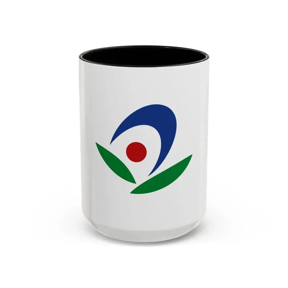 Flag of Akiruno Tokyo Japan - Accent Coffee Mug 15oz Black - Go Mug Yourself
