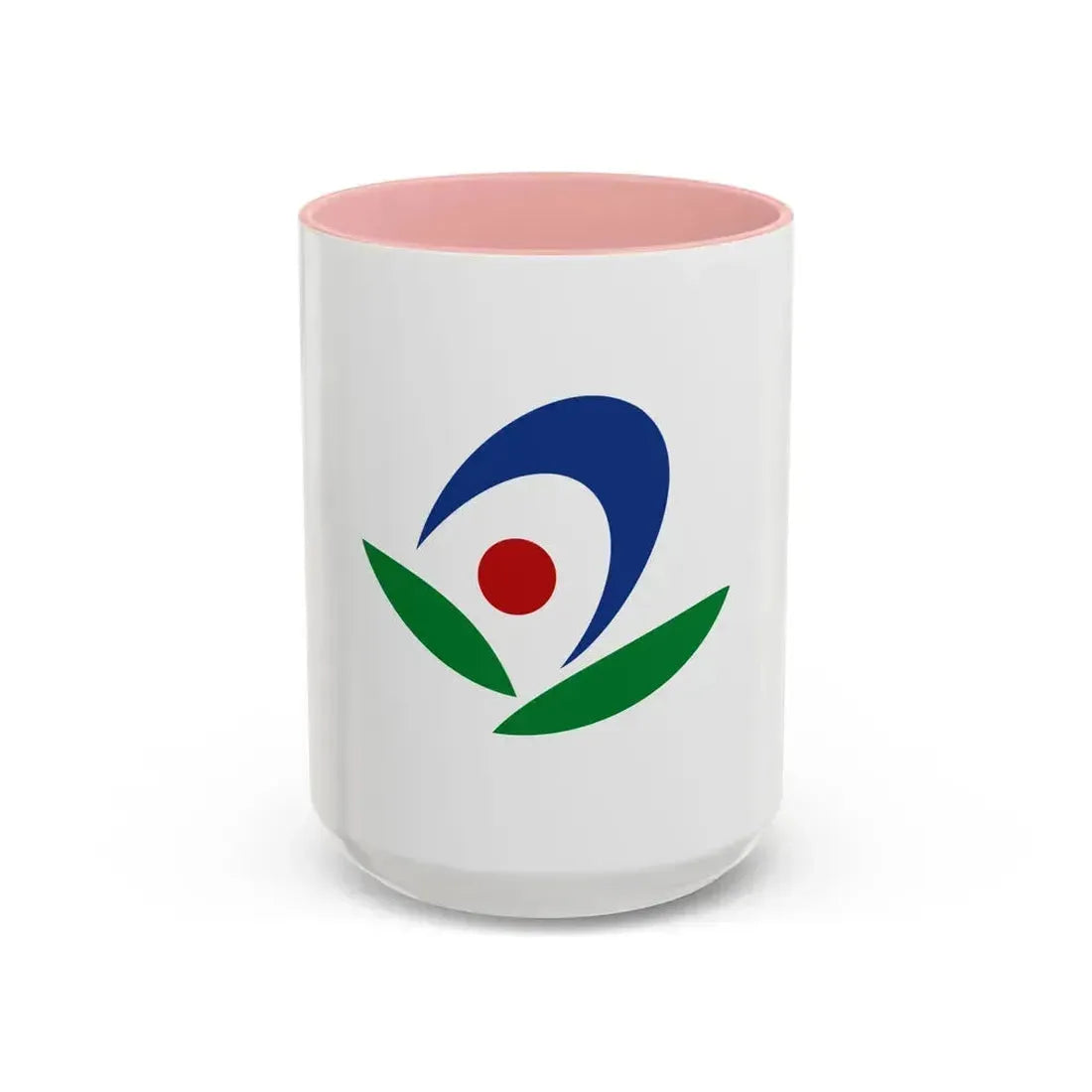 Flag of Akiruno Tokyo Japan - Accent Coffee Mug 15oz Pink - Go Mug Yourself