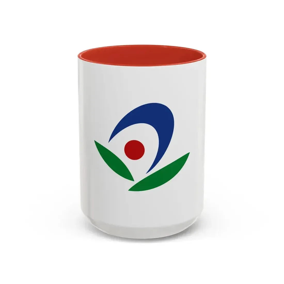Flag of Akiruno Tokyo Japan - Accent Coffee Mug 15oz Red - Go Mug Yourself