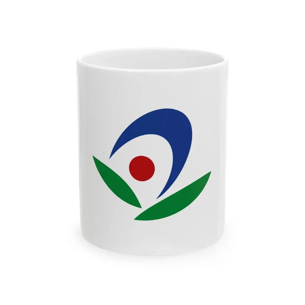Flag of Akiruno Tokyo Japan - White Coffee Mug 11oz - Go Mug Yourself