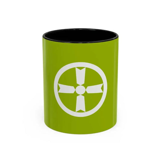 Flag of Akita Akita Japan - Accent Coffee Mug 11oz Black - Go Mug Yourself
