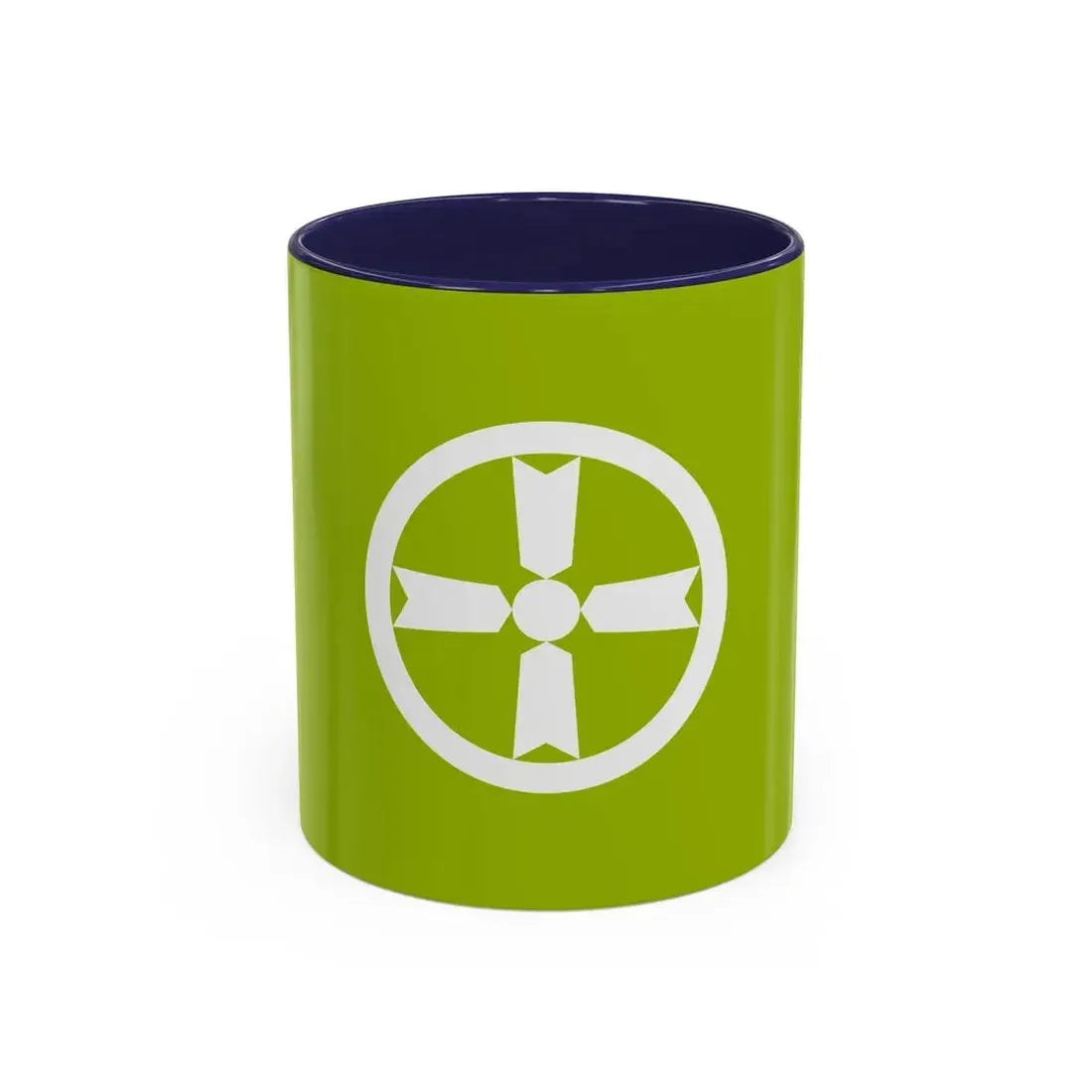 Flag of Akita Akita Japan - Accent Coffee Mug 11oz Navy - Go Mug Yourself