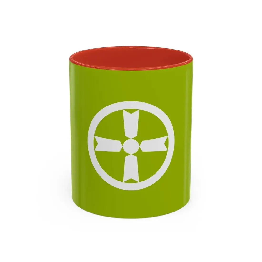 Flag of Akita Akita Japan - Accent Coffee Mug 11oz Red - Go Mug Yourself