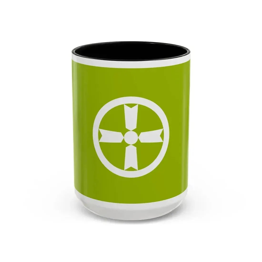 Flag of Akita Akita Japan - Accent Coffee Mug 15oz Black - Go Mug Yourself