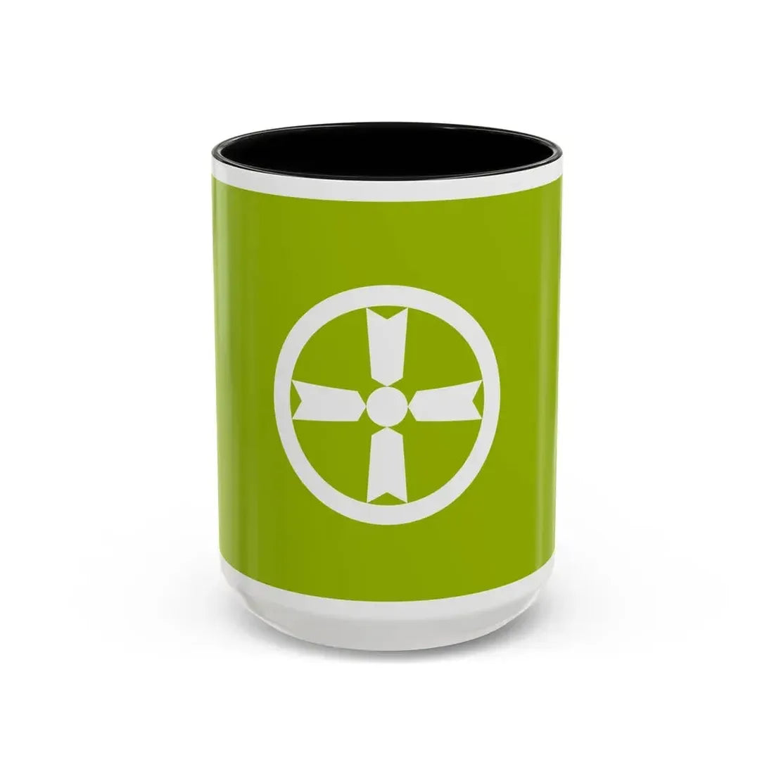 Flag of Akita Akita Japan - Accent Coffee Mug 15oz Black - Go Mug Yourself