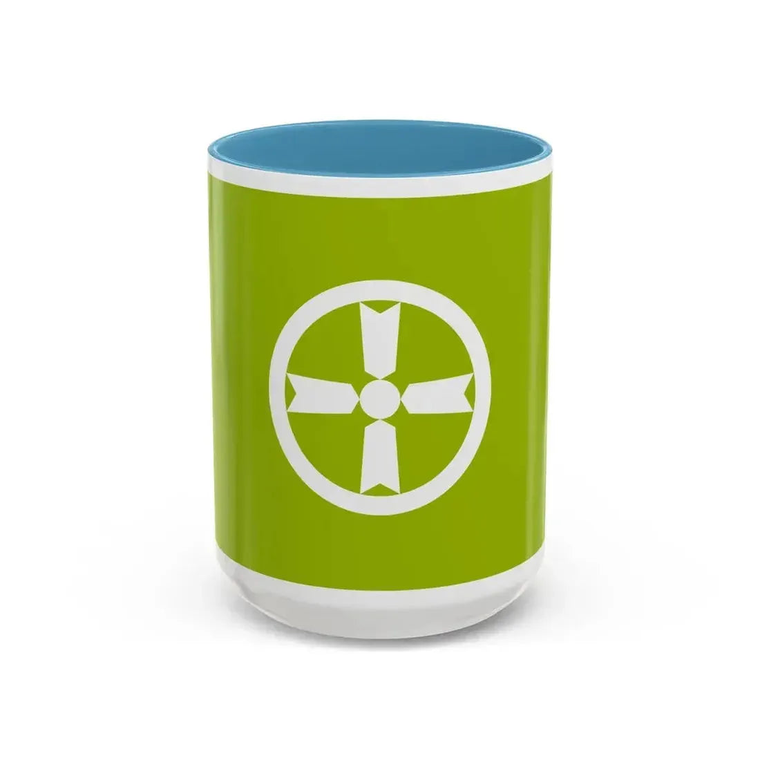 Flag of Akita Akita Japan - Accent Coffee Mug 15oz Light Blue - Go Mug Yourself