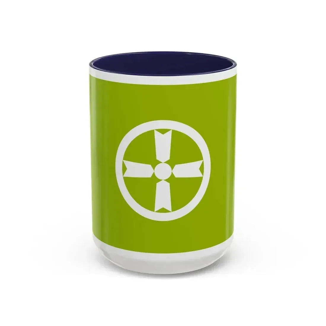 Flag of Akita Akita Japan - Accent Coffee Mug 15oz Navy - Go Mug Yourself