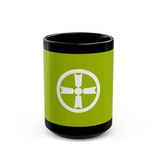 Flag of Akita Akita Japan - Black Coffee Mug 15oz - Go Mug Yourself