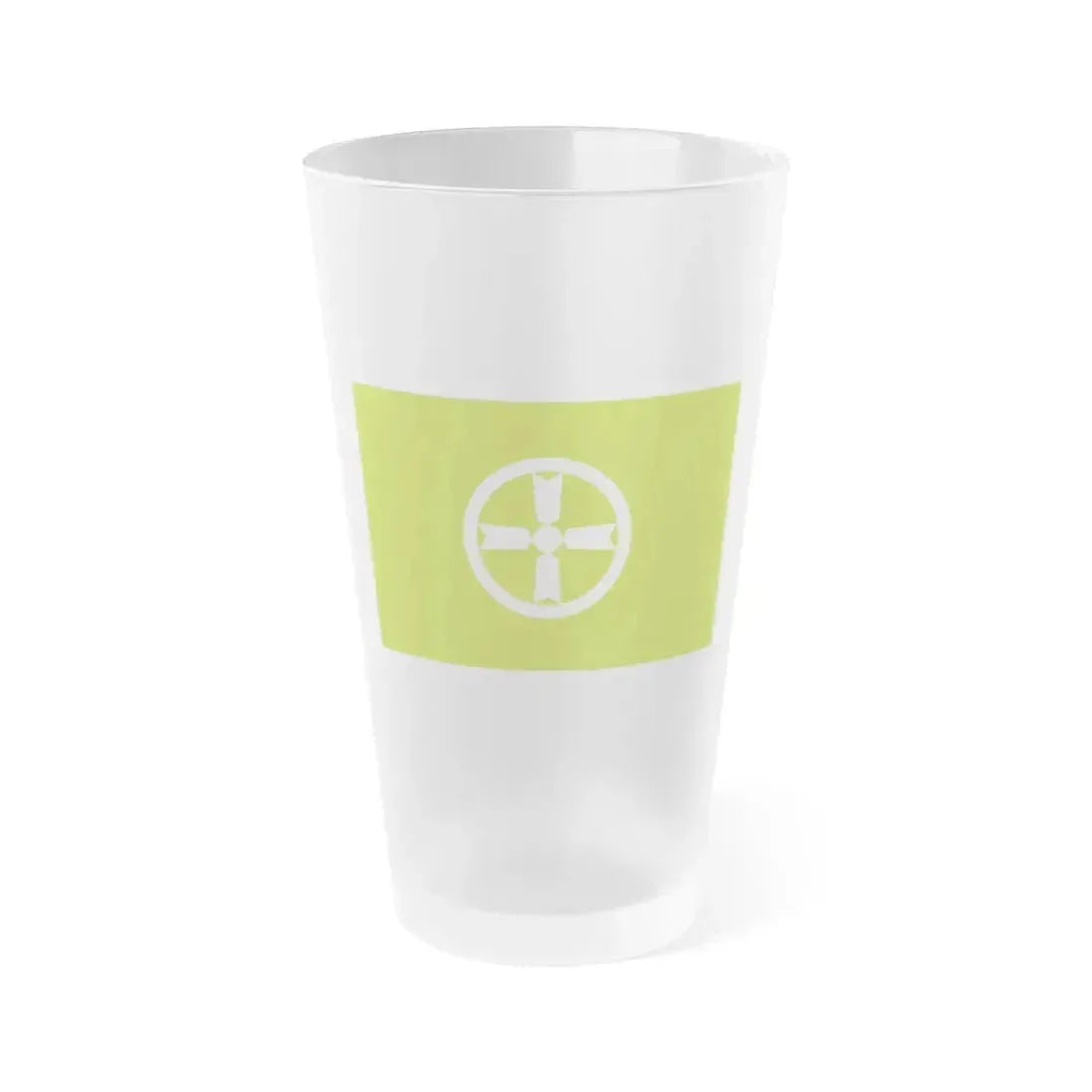 Flag of Akita Akita Japan - Frosted Pint Glass 16oz 16oz Frosted - Go Mug Yourself