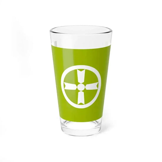 Flag of Akita Akita Japan - Pint Glass 16oz 16oz - Go Mug Yourself