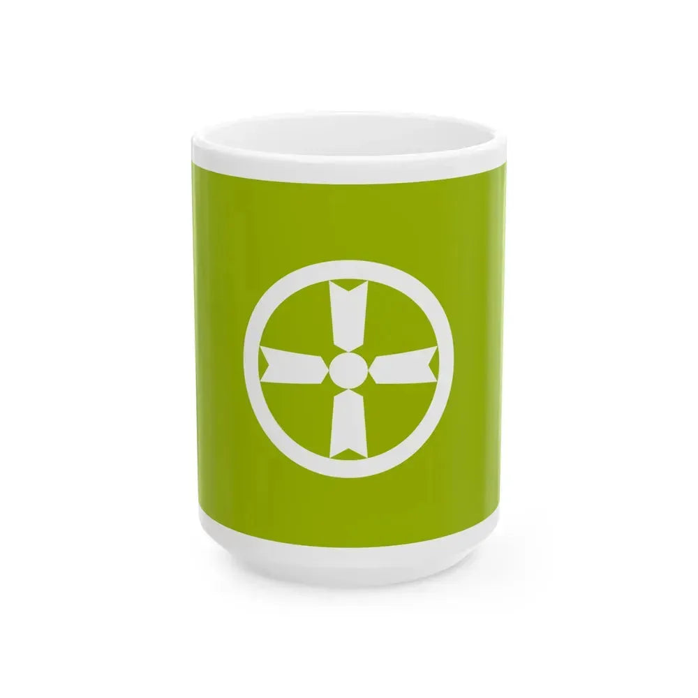 Flag of Akita Akita Japan - White Coffee Mug 15oz - Go Mug Yourself