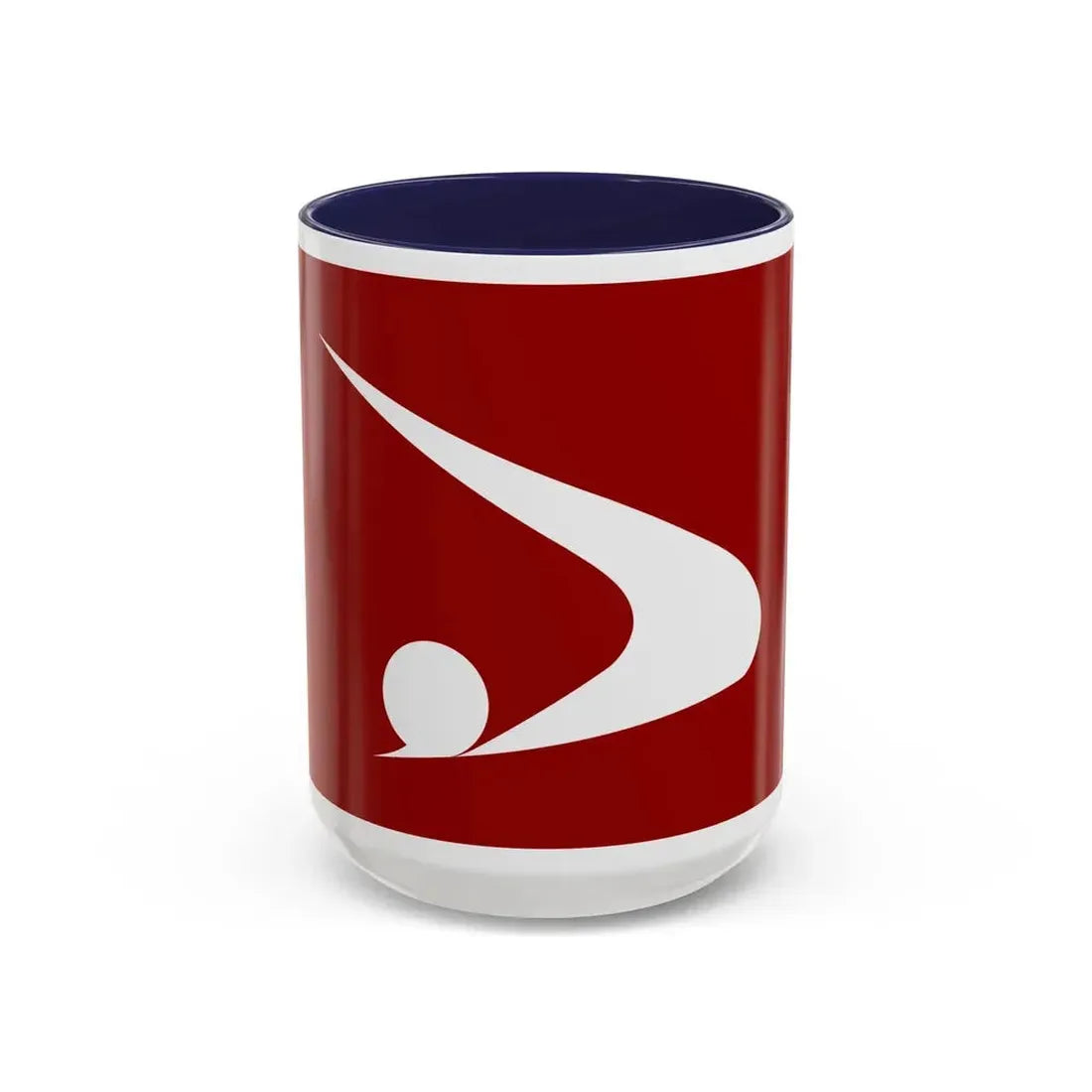 Flag of Akita Prefecture Japan - Accent Coffee Mug 15oz Navy - Go Mug Yourself