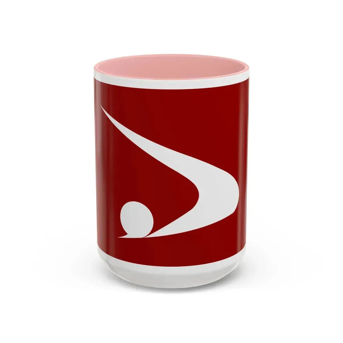 Flag of Akita Prefecture Japan - Accent Coffee Mug 15oz Pink - Go Mug Yourself