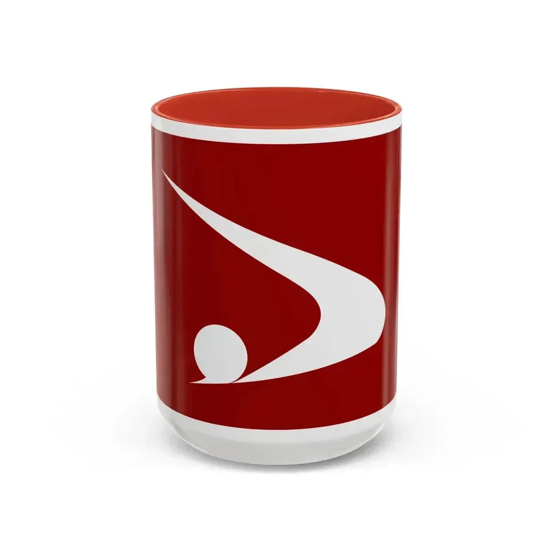 Flag of Akita Prefecture Japan - Accent Coffee Mug 15oz Red - Go Mug Yourself