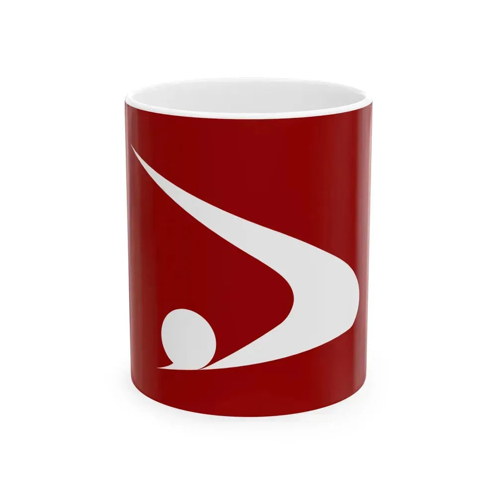 Flag of Akita Prefecture Japan - White Coffee Mug 11oz - Go Mug Yourself
