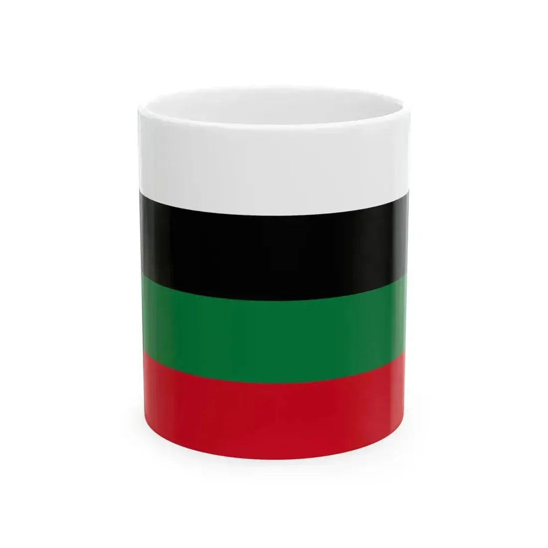 Flag of al-Mountada al-Adabi (Oman) White Coffee Mug 11oz - Go Mug Yourself
