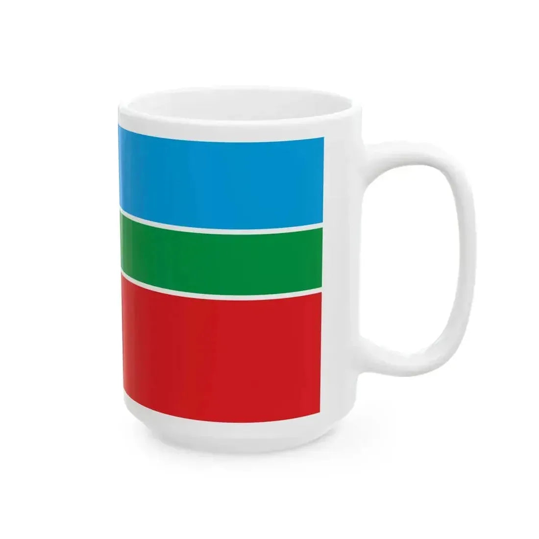 Flag of Ala-Buka District (Kyrgyzstan) White Coffee Mug - Go Mug Yourself