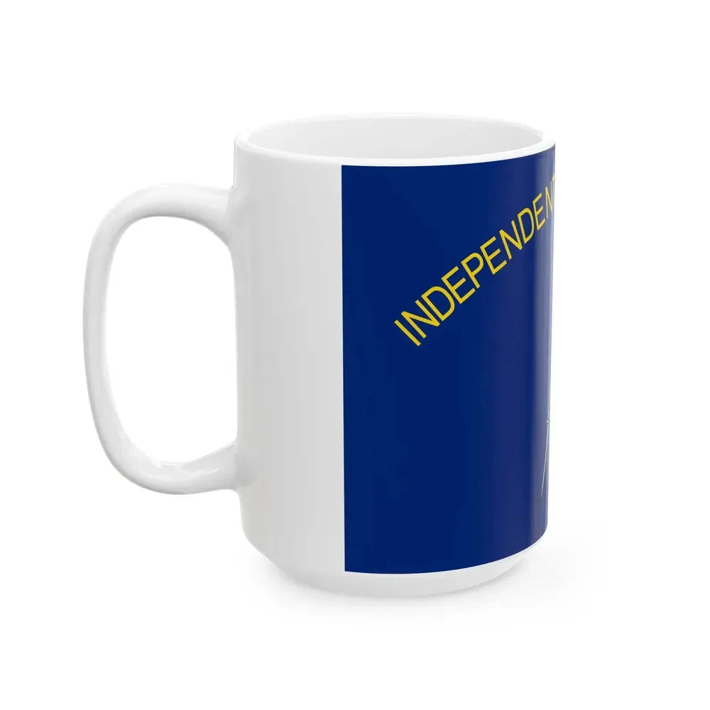 Flag of Alabama 1861 obverse (United States) White Coffee Mug - Go Mug Yourself