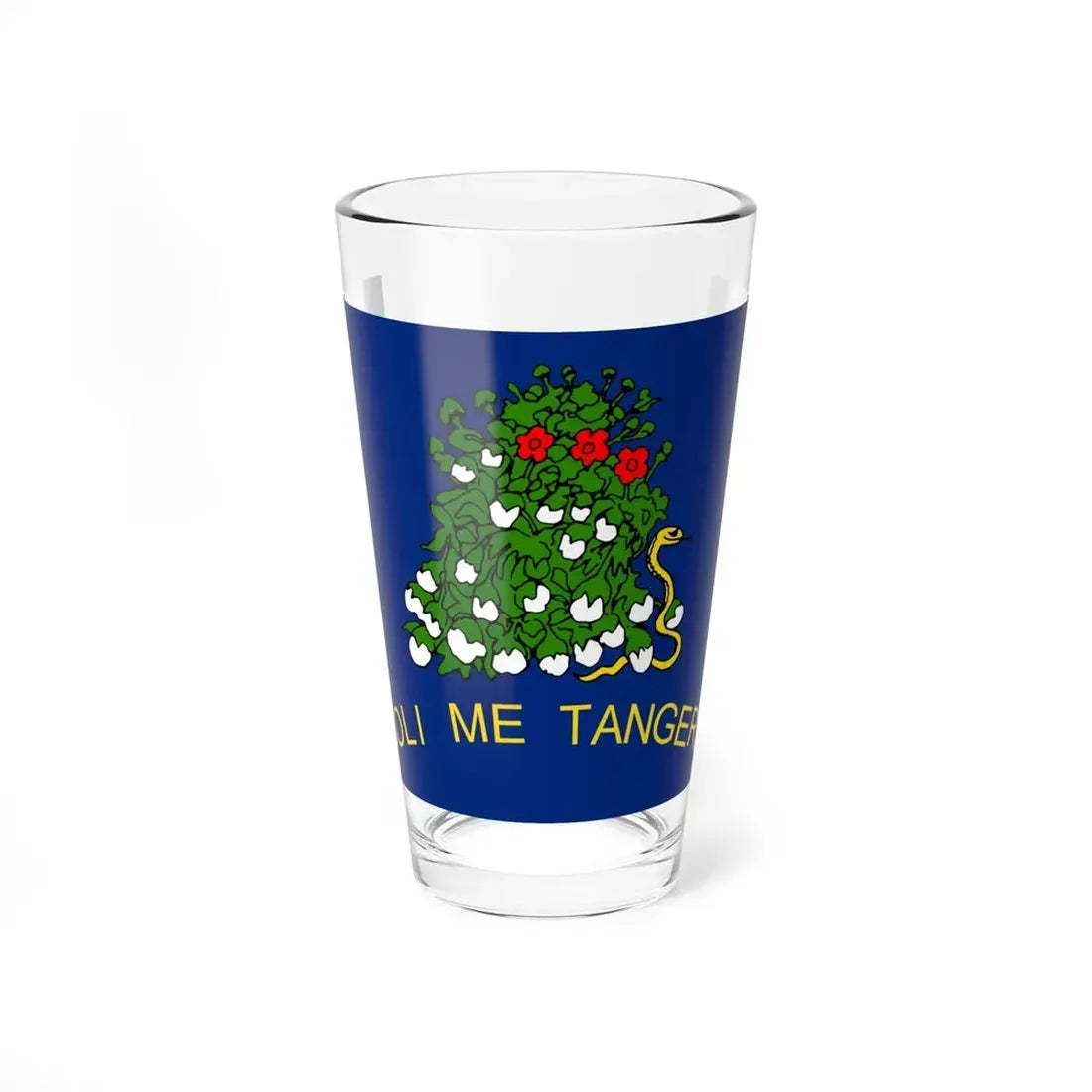 Flag of Alabama 1861 reverse (United States) Pint Glass 16oz 16oz - Go Mug Yourself