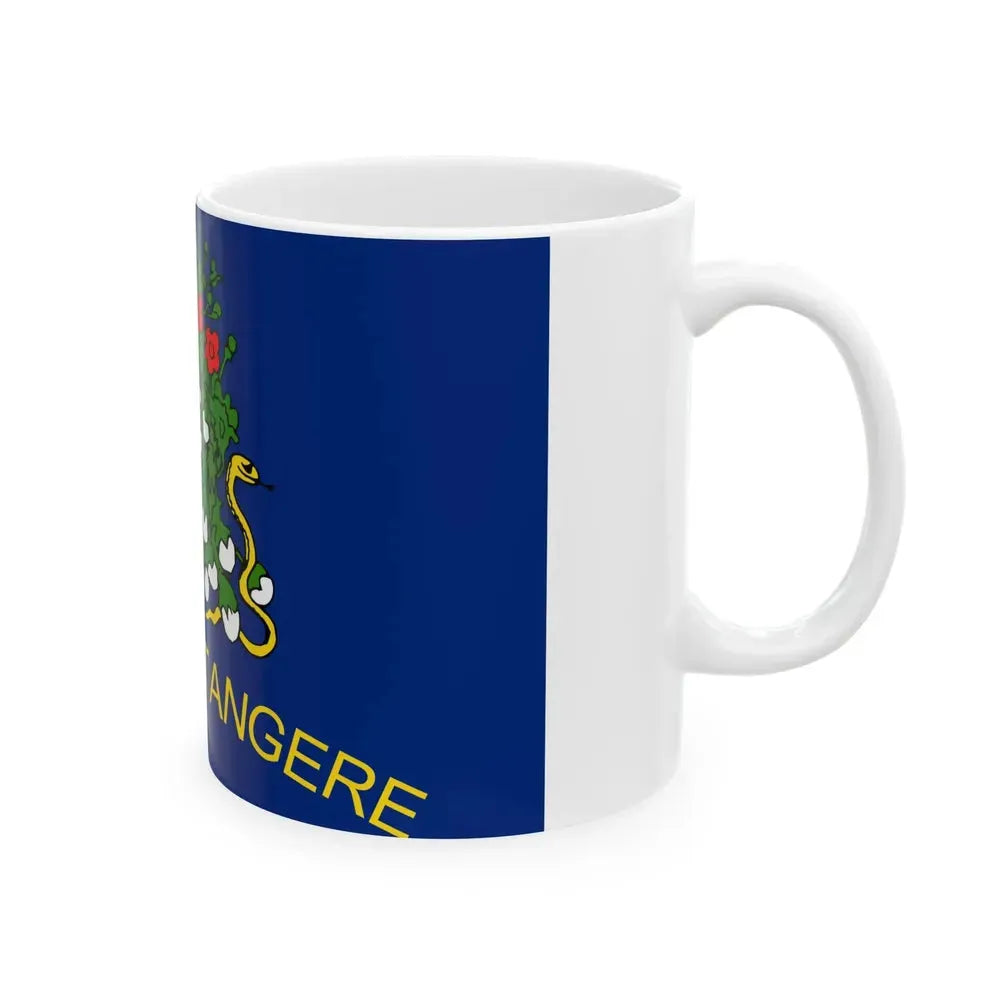 Flag of Alabama 1861 reverse (United States) White Coffee Mug - Go Mug Yourself