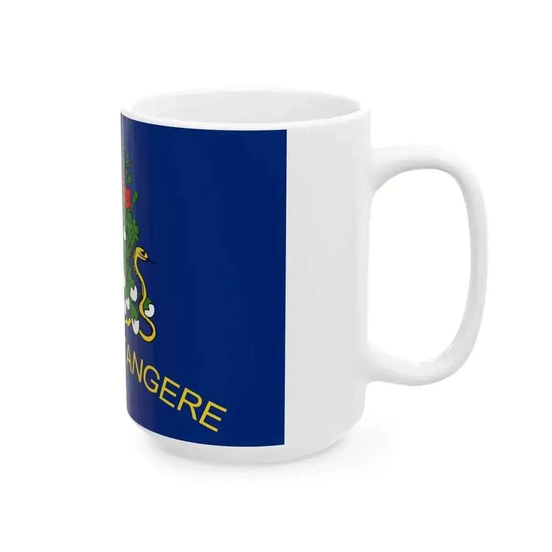 Flag of Alabama 1861 reverse (United States) White Coffee Mug - Go Mug Yourself