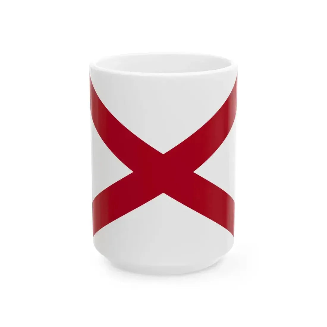 Flag of Alabama (United States) White Coffee Mug 15oz - Go Mug Yourself