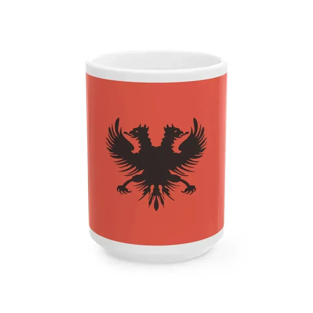 Flag of Aladro Kastrioti 1902 (Albania) White Coffee Mug 15oz - Go Mug Yourself