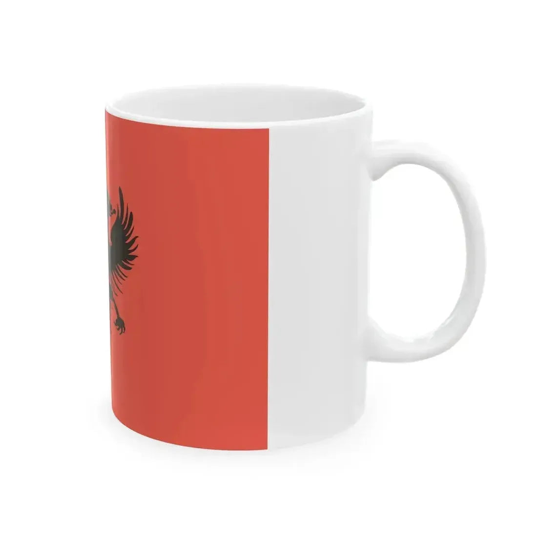 Flag of Aladro Kastrioti 1902 (Albania) White Coffee Mug - Go Mug Yourself
