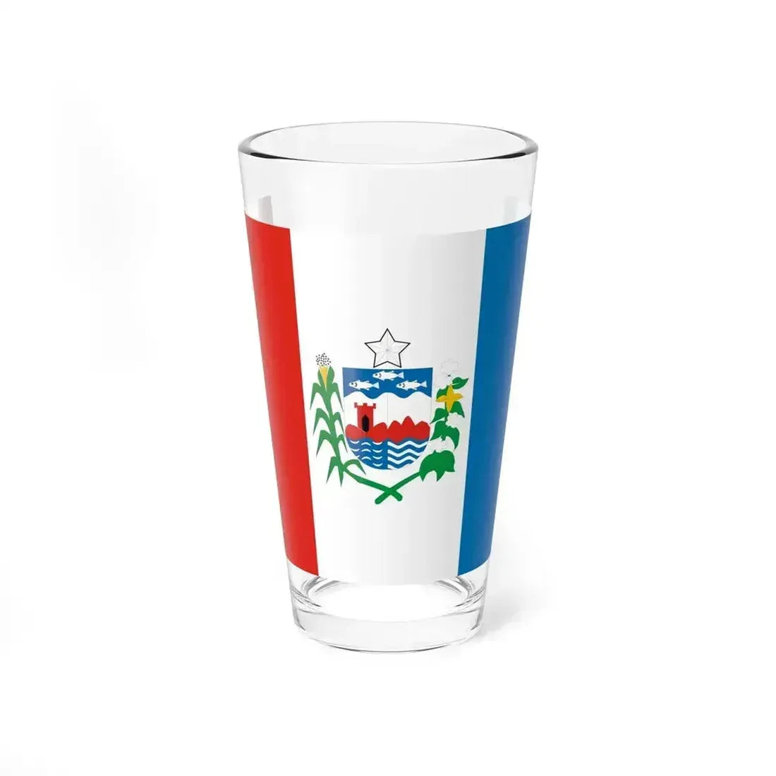 Flag of Alagoas Brazil - Pint Glass 16oz 16oz - Go Mug Yourself