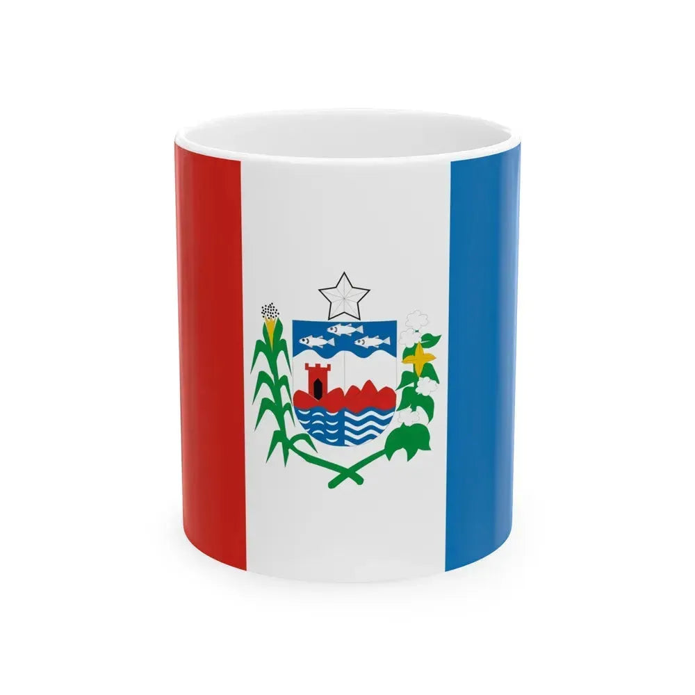 Flag of Alagoas Brazil - White Coffee Mug 11oz - Go Mug Yourself