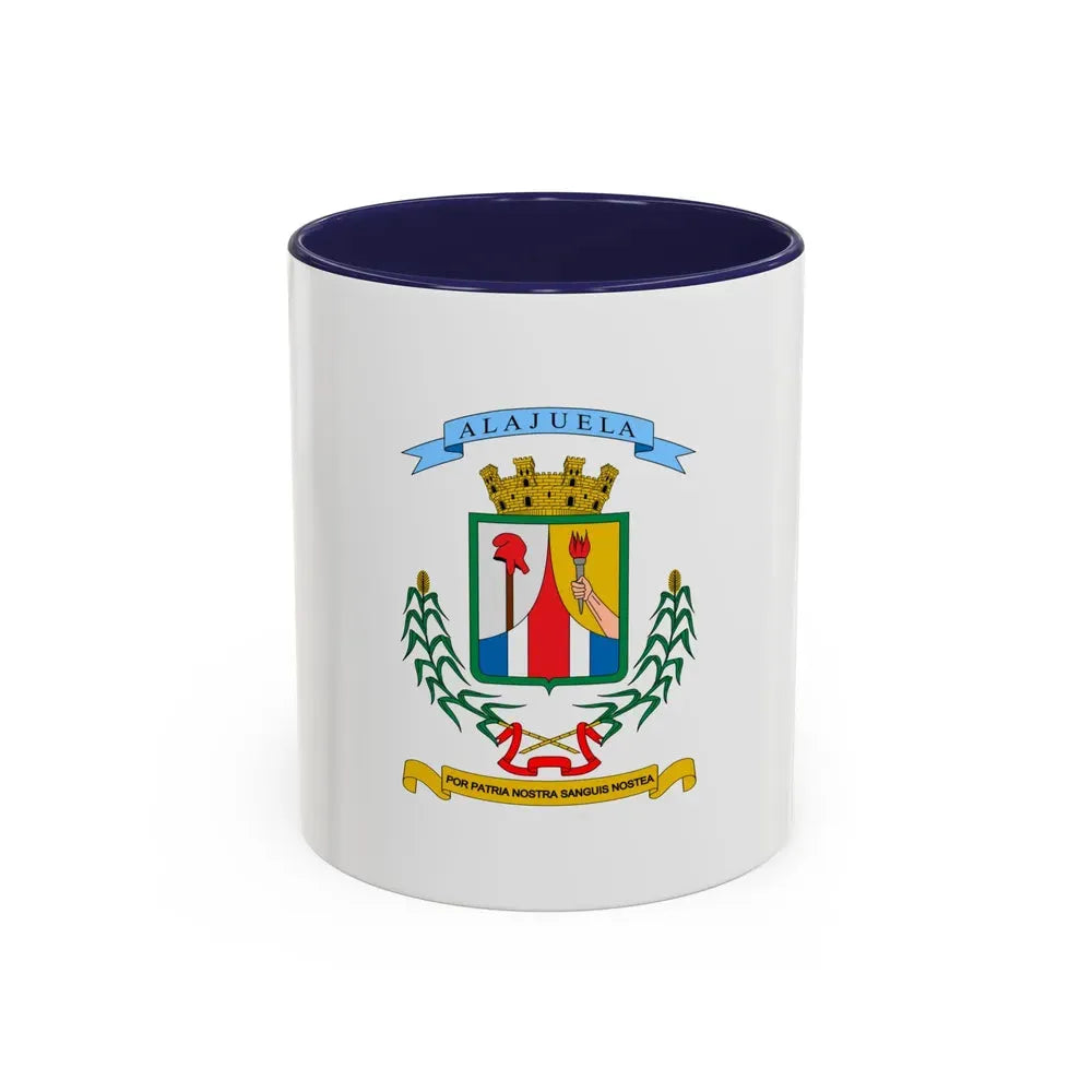 Flag of Alajuela Province Costa Rica - Accent Coffee Mug 11oz Navy - Go Mug Yourself