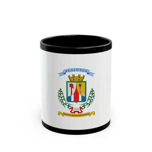 Flag of Alajuela Province Costa Rica - Black Coffee Mug 11oz - Go Mug Yourself